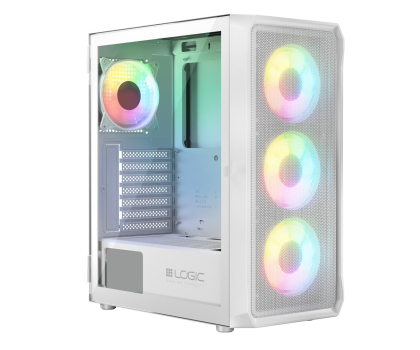 Obudowa LOGIC CONCEPT Logic Portos ARGB Midi USB 3.0 Biała AT-PORTOS-20-0000000-0002